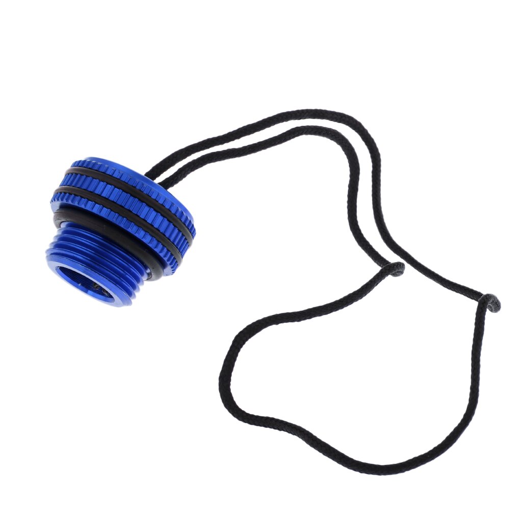 Lightweight Tank Valve Dust Cover Threaded Dust Plug Protector Plug: Blue