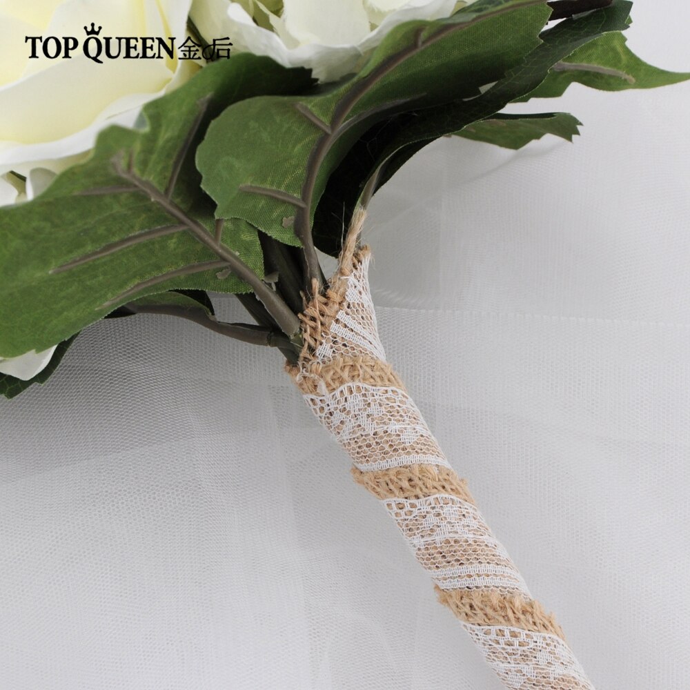 Topqueen F27 Bruidsboeket Bloem Boeket Bruiloft Decoratie Boeket Mariage Paars Bruidsmeisje Boeketten Bridemaid Boeket F27