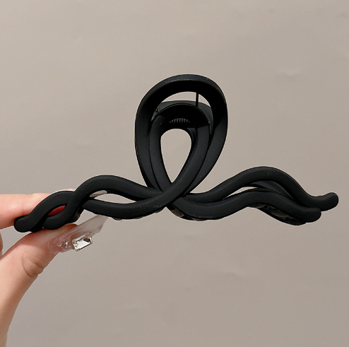 5 Pcs Mixed Colors And Shapes Big Hair Claw Clips for Women Girls Thin Thick Curly Hair, Strong Hold Jaw Clips.: Dark Grey