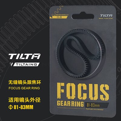 Tilta Tiltaing Seamless Focus Gear Ring 360 ° Rotation Silent Follow Focus Ring For SLR DSLR Camera Accessorie: 81-83mm