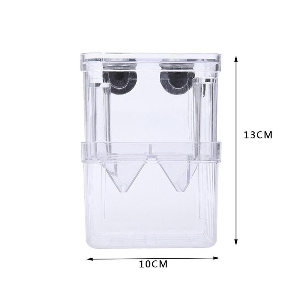 Large Acrylic Fish Breeding Box Aquarium Breeder Box S/L Aquarium Isolation Double Guppies Incubator Pet Supplies Hatching: L