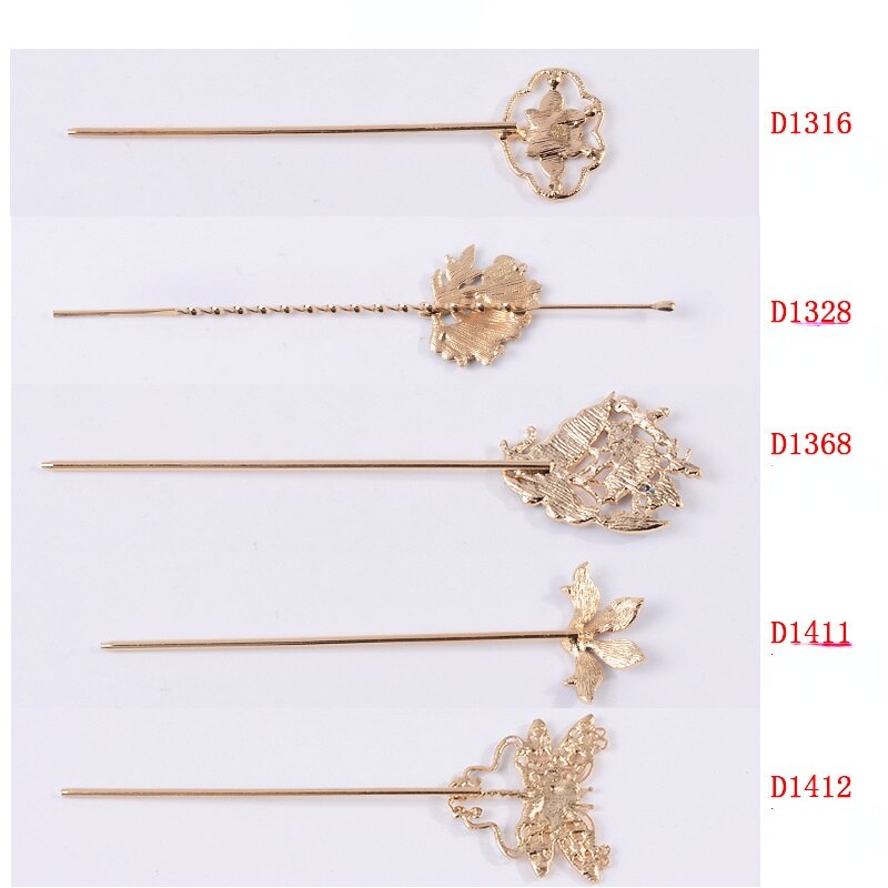 Antiikin orkidea kukka hiuspuikko cloisonne emali luksuskoru sininen hiusneula kiinalainen vintage käsintehdyt hiusneulat