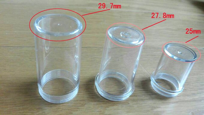 L = 195 ou 185 boîtier d'objectif de Microscope biologique Biomicroscope étui de protection d'objectif achromatique avec taille de montage 20.5mm