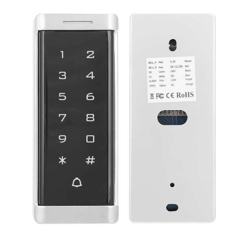 Access Control System Keypad 125KHz RFID Password ID Card for Wiegand26 Input/Output Backlit Keypad