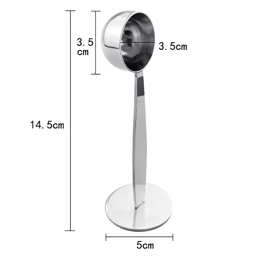 Cuchara de café Espresso 2 en 1, cuchara de té de café Café de acero inoxidable, cuchara medidora Tamper para café, té, utensilios de cocina: Default Title