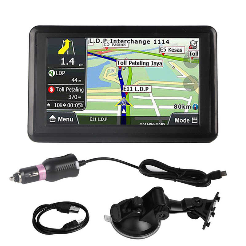 Universele 5 Inch Touch Screen Car Navigator Gps Navigatie DDR256M 8G MP3 Fm Europa Kaart 508