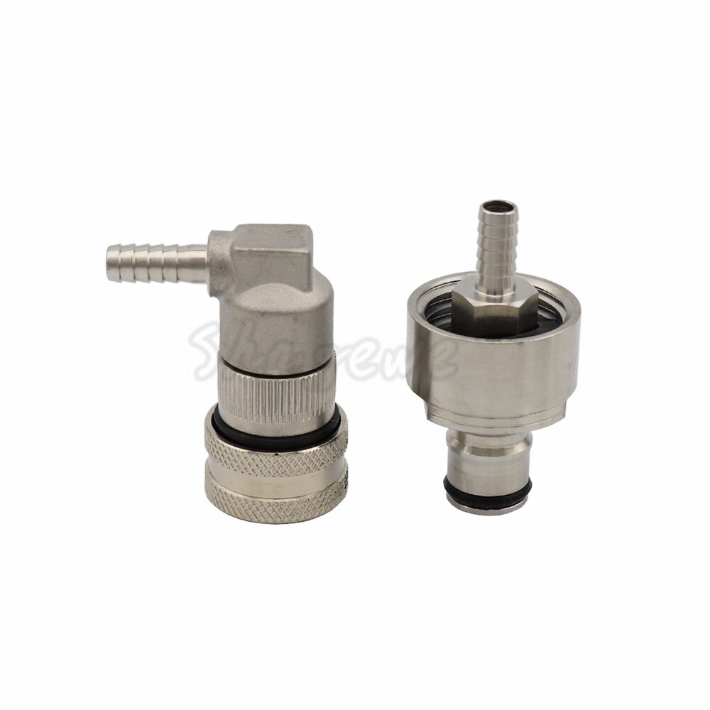Beer Brewing Carbonation Cap w/ 5/16&quot; Barb &amp; Cornelius Keg Ball Lock Disconnect fit Soft PET bottles Homebrew Soda Connectors: Cap qith liquid
