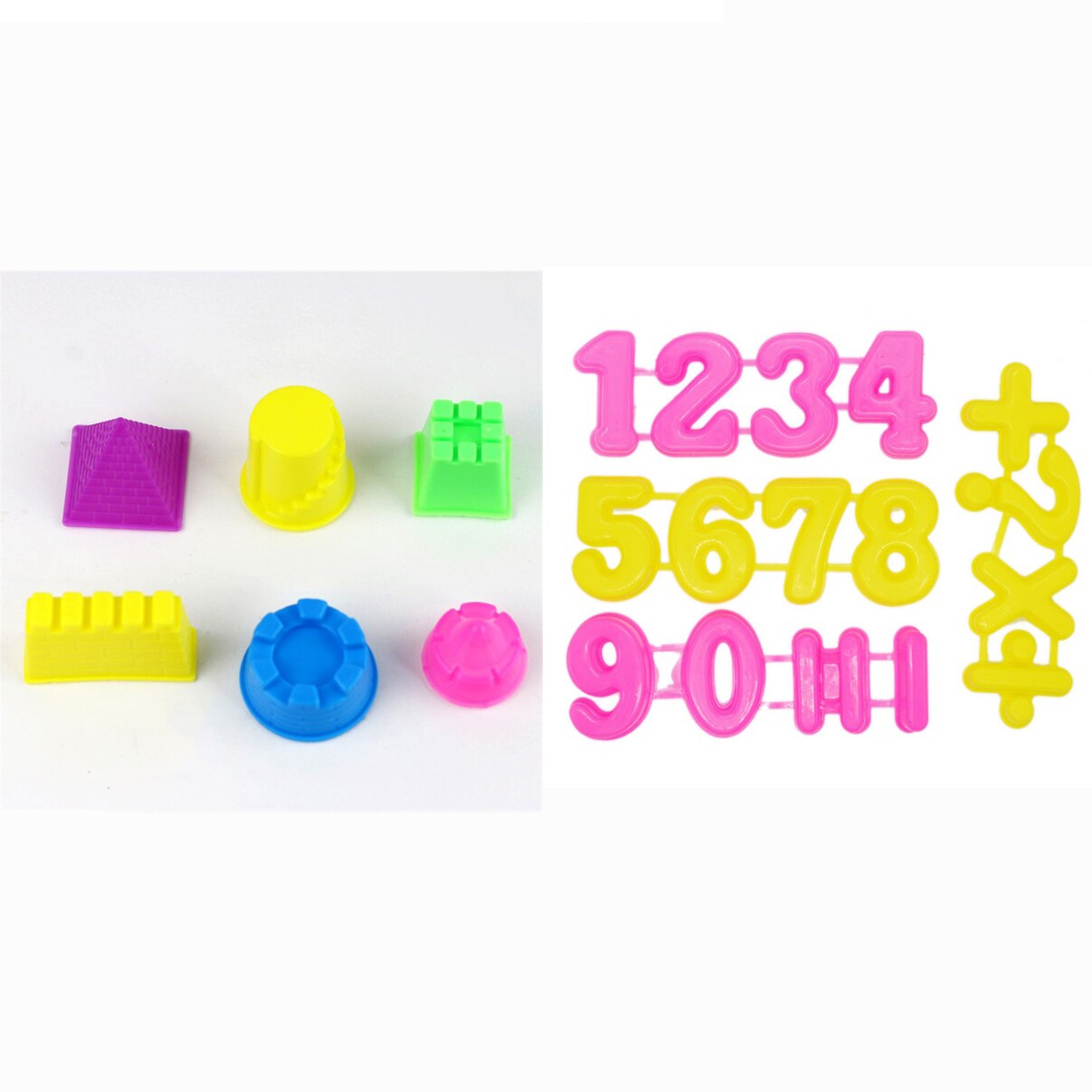 300g Dynamische Zand Gepresenteerd Zes Mallen Pluizige met Gereedschap Dynamische Magic Strand Ruimte Zand Speelgoed voor Kinderen Anti Stress speelgoed: 10pcs