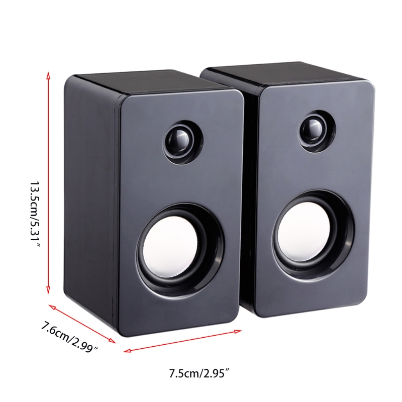 USB Computer Speaker PC Speaker for Desktop Computer Laptop Speaker with High Sound Compact Size Louder Volume