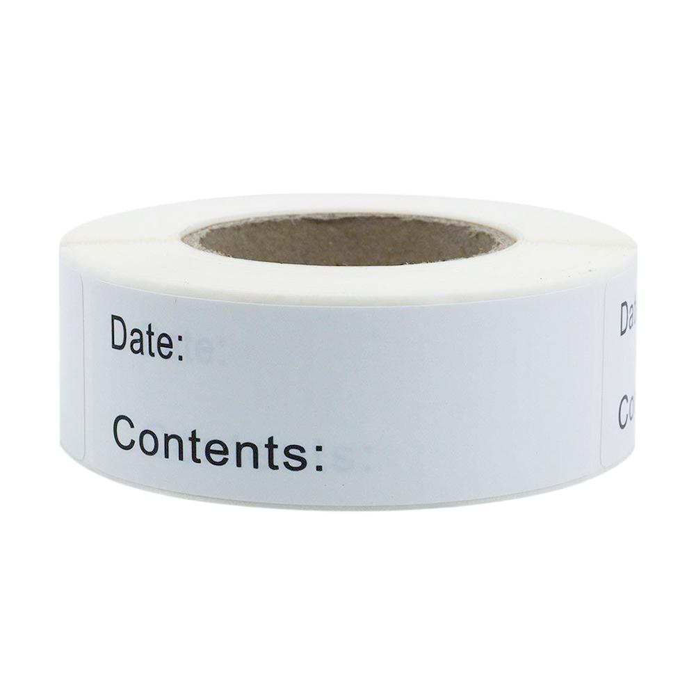 125 Pcs Food Storage Labels Freezer Sticker Self-Adhesive Removable Plastic Paper Containers Stickers For Kitchens Food Trucks