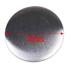 10 Stuks Metalen Diy Ambachten Materialen Plastic Metal Blank Badge Pin Button Parts Benodigdheden Voor Kleding Badge Button Maker 37-58Mm: 58mm