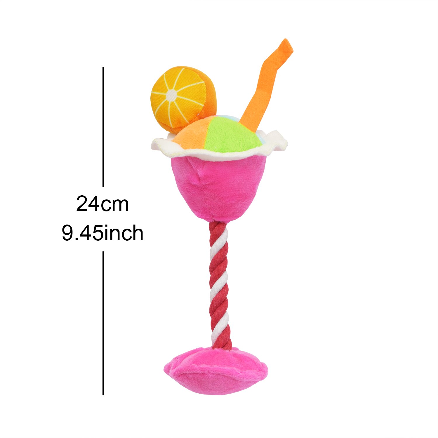 Wine Bottle Shape Squeaky Toy Dog Toys Cocktail Vodka Plush Filled Champagne Food Toys Bite-Resistant Pet Supplies: Pink