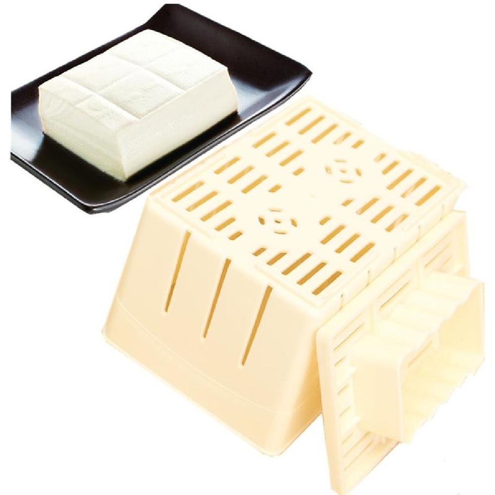 Homemade DIY Plastic Mould Tofu Making Mold Soybean Curd Tofu Machine Pressing Mould Kit Cheese Molds Kitchen Tool