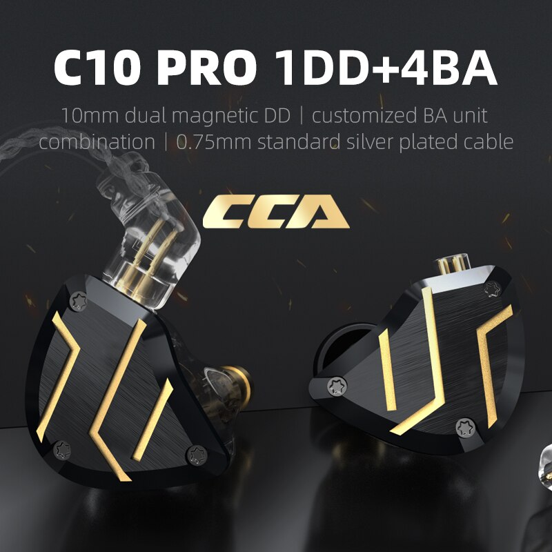 Cca C10 Pro In-Ear Bedrade Koptelefoon Gaming Headset Met Microfoon Metalen Oortelefoon Bass Oordopjes Earpiecewired Headset Voor C10 zsx