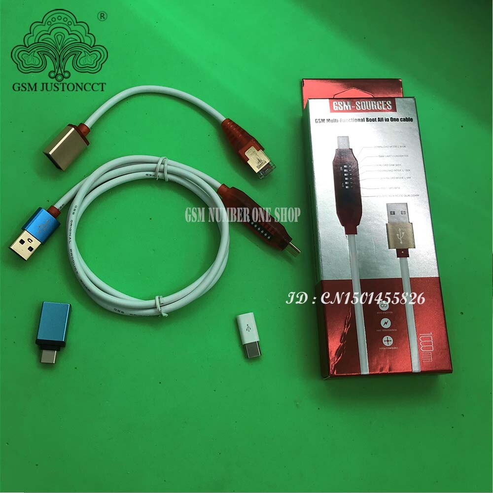 Micro USB RJ45 All in 1 Boot Cable for Qualcomm EDL/DFC/9008 Mode Support Fast Charge MTK/SPD Box Octopus Box Dongle USB Adapter