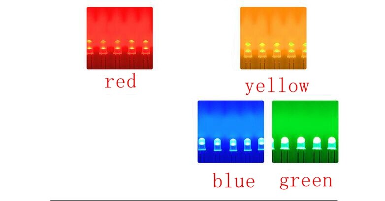 Straight plug LED lamp 5mm fog white hair red light blue light green light f5 light emitting diode