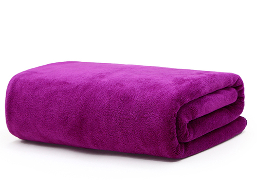 Pure Cotton Absorb Water Quickly Dry No Sheding Does Not Pilling Super Large Bath Towel: Purple