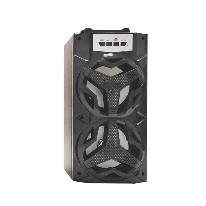 Computer Randapparatuur Geluid Bluetooth Compatibel Luidsprekers Ondersteuning Tf Card Aux Fm U Disk Outdoor Dance Draadloze Draagbare Subwoofer: Black