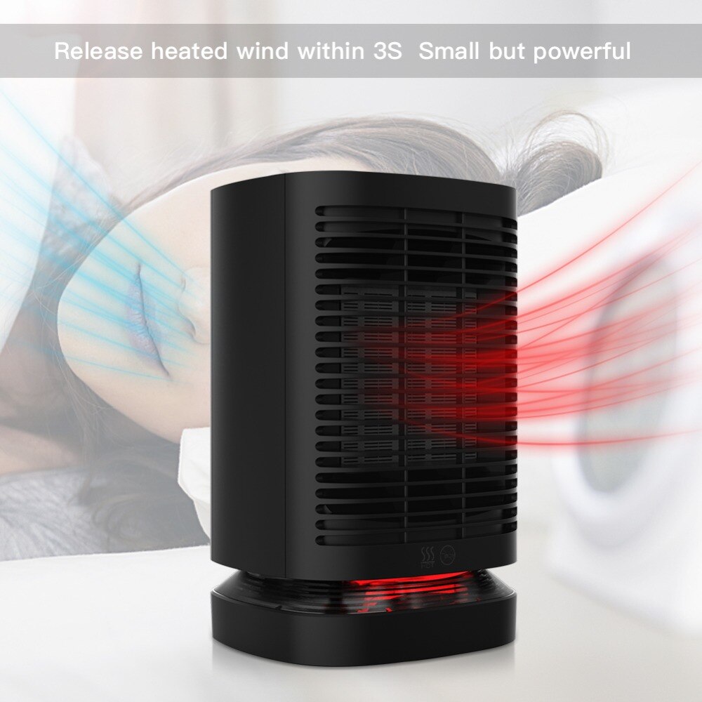 Mini Chauffage De Bureau 360W - Ventilateur Chaud, Silencieux - Pour Maison, Bureau, Petites Pièces