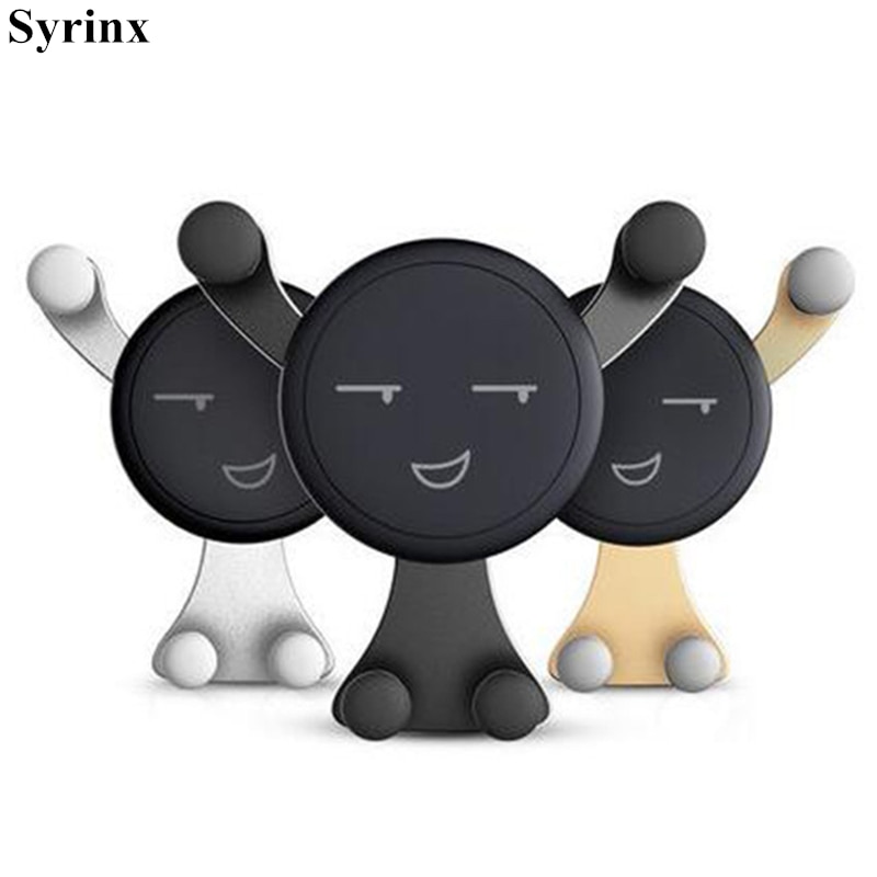 Universal Car Phone Holder GPS Stand Gravity Stand For Phone in Car Holder Stand No Magnetic For iPhone X xs Smile face support