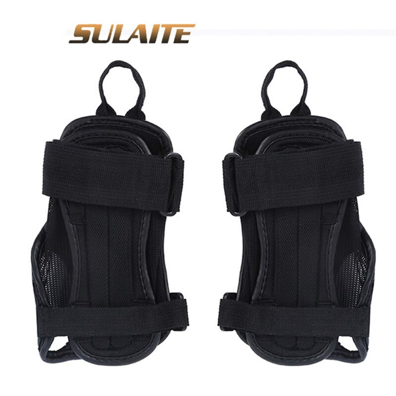 Sulaite protetor de pulso para motocicleta, 1 par profissional de suporte de pulso para skate e esqui, protetor de palma da mão