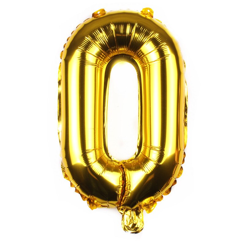 10Pcs 16 Inch Aantal Ballonnen Folie Brief Ballons Verjaardagsfeestje Nummer Bruiloft Decoratie Kinderen Speelgoed Jaar Kerst Ballon