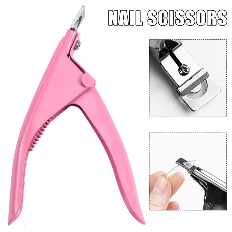 Nail Scissors Manicure False Tips Edge Cutter Art Clipper Durable Trimmer Tool BFC996