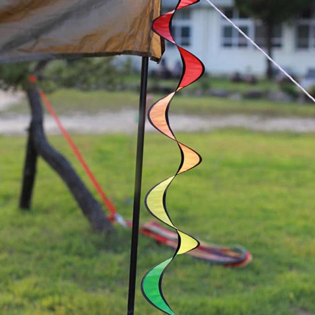 Nylon Rainbow Spiral Wind Spinner Outdoor Tent Tarp Tuin Home Decoraties