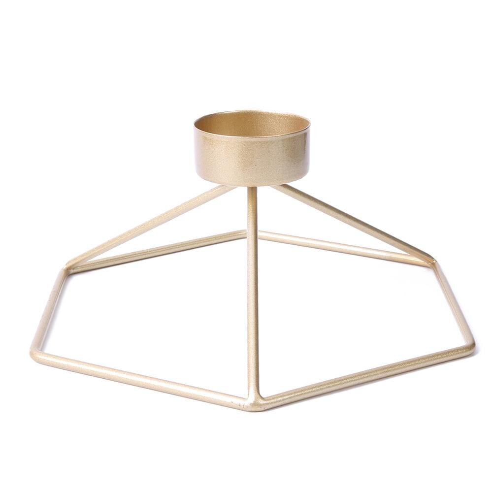 50 Portavelas De Aluminio Con Base De Candelabro Para