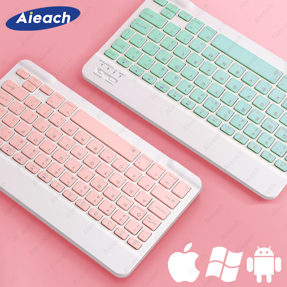 Bluetooth-kompatibel Tastatur Für Apple Teclado iPad Xiaomi Samsung Huawei Telefon Tablet Drahtlose Tastatur Für Android Windows