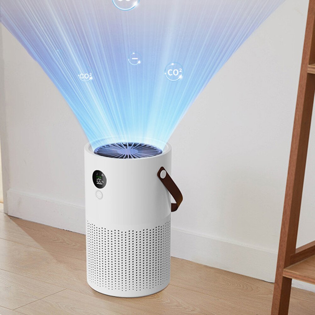 Battery Powered Mini Air Purifier for Home Office Car Portable Air Cleaner Fresher Negative Ion Generator withDisplay Screen