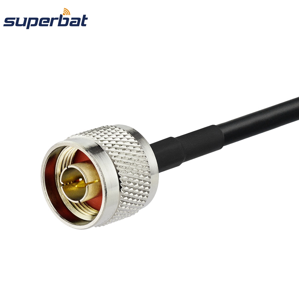 Superbat SMA tappo a n-genere connettore adattatore maschio codino dritto RF cavo coassiale RG223 1M per WLAN senza fili