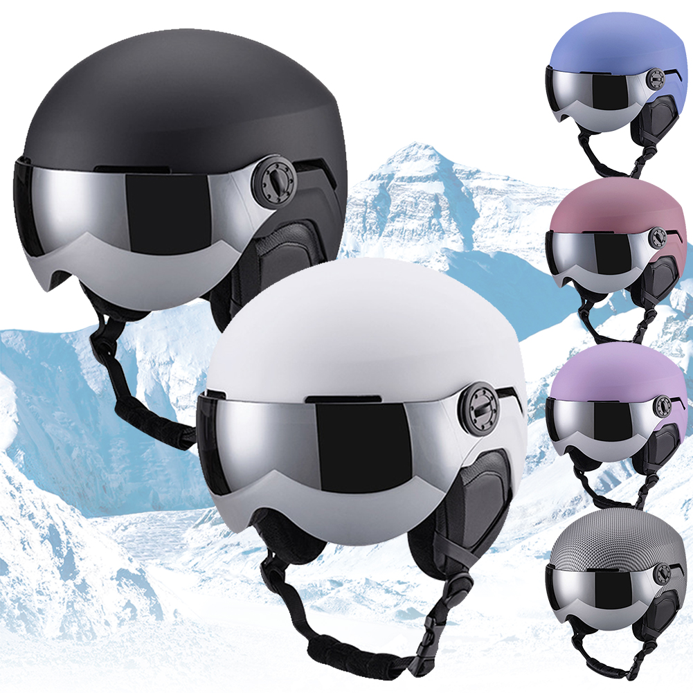 Unisex Ski Helmet With Goggles 7 Vents Ski Helmet Winter Skiing Snowboard Helmet Shockproof Protective For Skiing Snowboarding ﻿