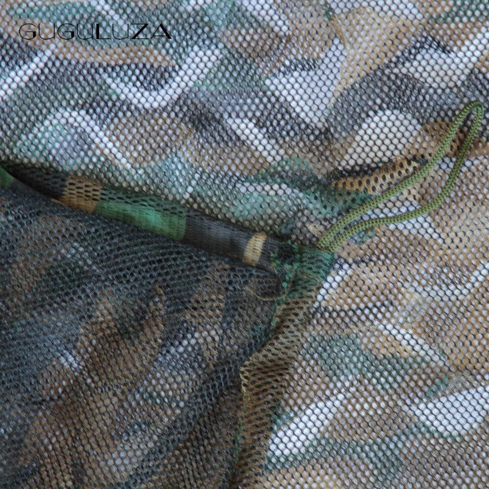 Guguluza 2 -lags stealth spøgelsesnet grøn mesh-bagside 4.5m x 1.5m camo-net skydeskjul