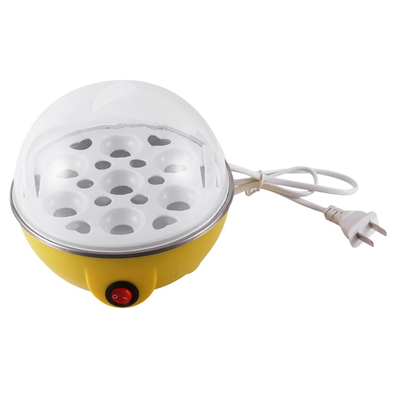 Rapid Egg Cooker Electric Egg Cooker for Omelet Eggs & Soft, Medium, Hard-Boiled Egg Boiler Cooker US Plug: Yellow