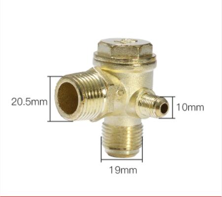 1/8 "3/8" 1/2 "9X10X13X14X16X19X20Mm M/F Draad Air Compressor Fittings Buitendraad Terugslagklep 1/8" Female X 3/8 "Man X 1/2" Mannelijke: Rood