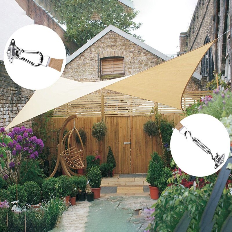 Shade Sail Hardware Kit Is Suitable for Rectangular Heavy-Duty Shade Sail for Terrace Garden Lawn Terrace