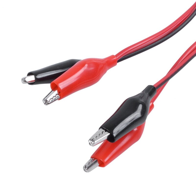 1 par de cabo de jacaré 92 cm e 1 peça de motor elétrico mini vdc para dvd, 6v-4000rpm, 32x16mm, dc 3v-12v