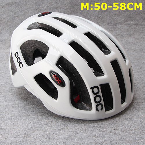 Ultralight Cycling Helmet Unisex Integrally-molded EPS Road Helmet MTB Mountain Bicycle Helmet Safety Cycle Bike Comfort Raceday: white M