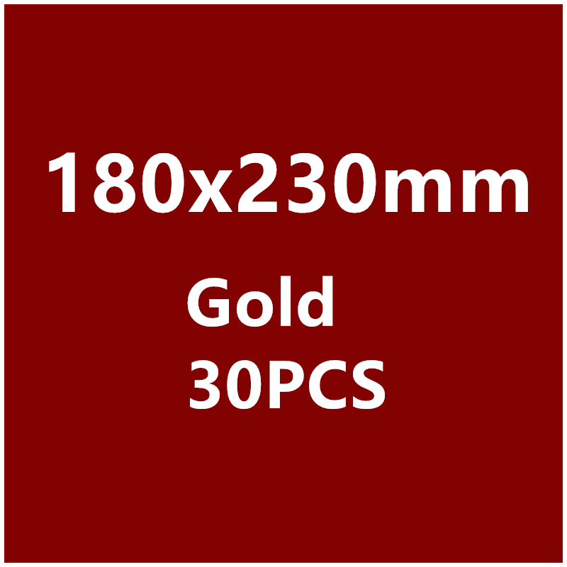 50/30/10/5PCS Gold Plating Paper Bubble Envelopes Bags Mailers Padded Envelope Bubble Mailing Bag Different Quantity: 180x230mm30PCS