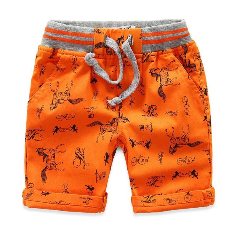 Garçons dessin animé imprimé cheval pantalons courts Shorts d'été enfants coton plage pantalons courts enfants Shorts pour garçons pantalons de sport