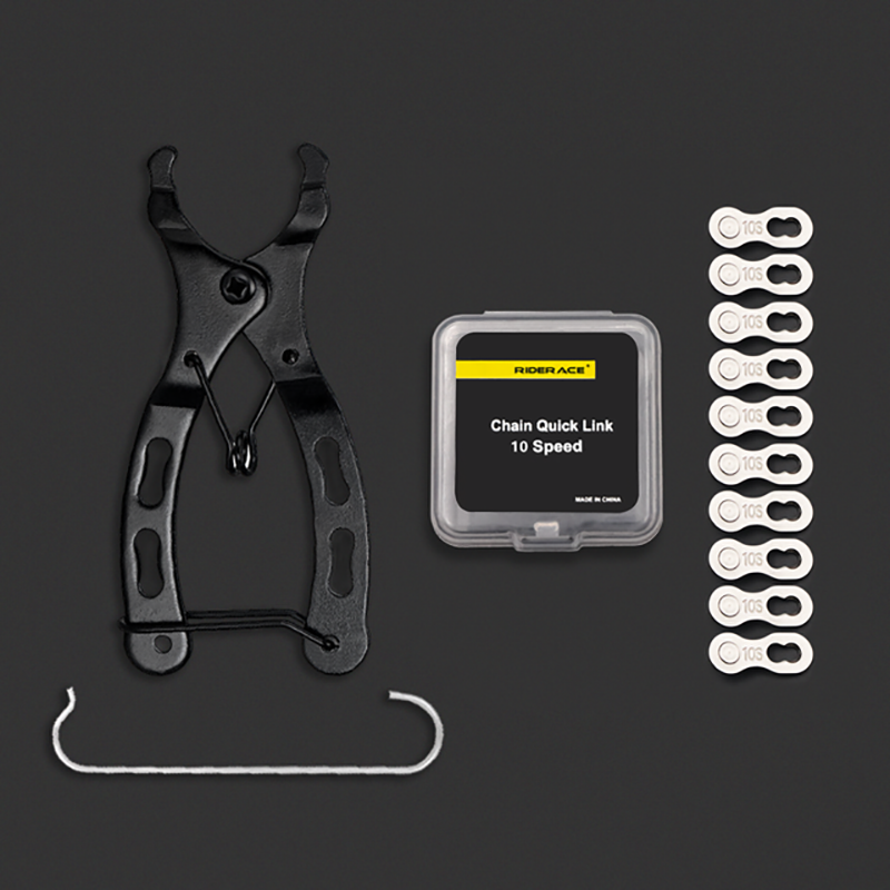 Herramienta de reparación de cadena de bicicleta RIDERACE, juntas de conector de eslabón de cadena de bicicleta, botones mágicos para eslabones maestros rápidos de 6/7/8/9/10/11/12 velocidades: Verde