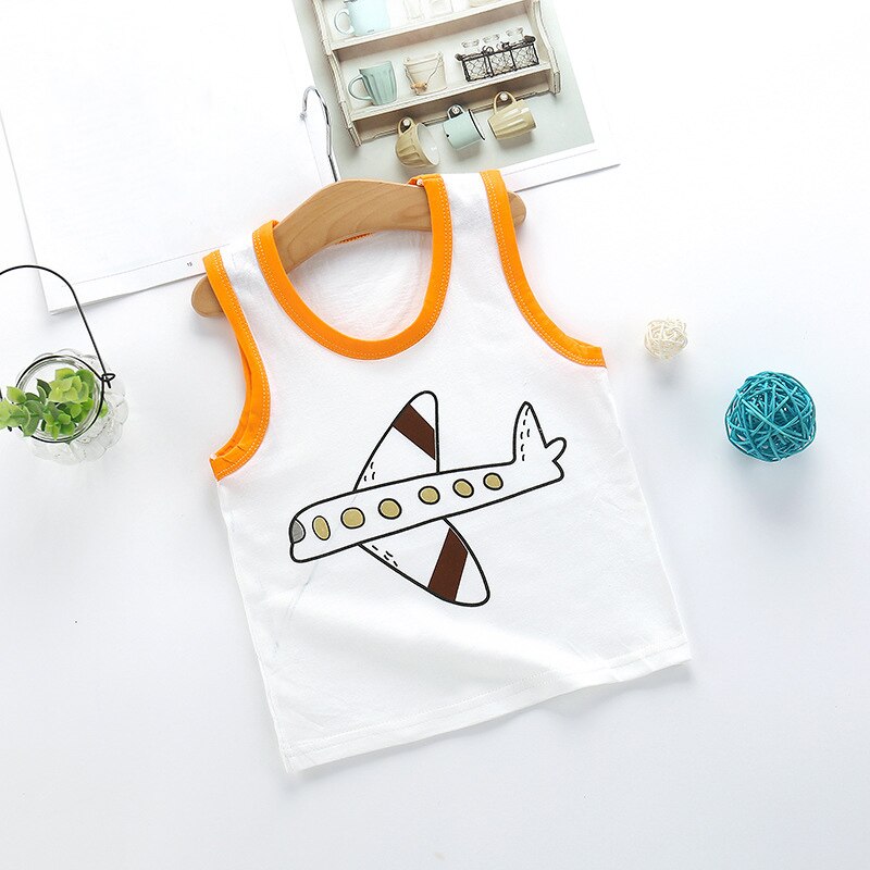 låve tank topp til takrenne jenter kamisole smålåve tank topper baby underskjorte sommer låve singlet klær gutt jente or 1-5 år: Luftfartøy / 2t
