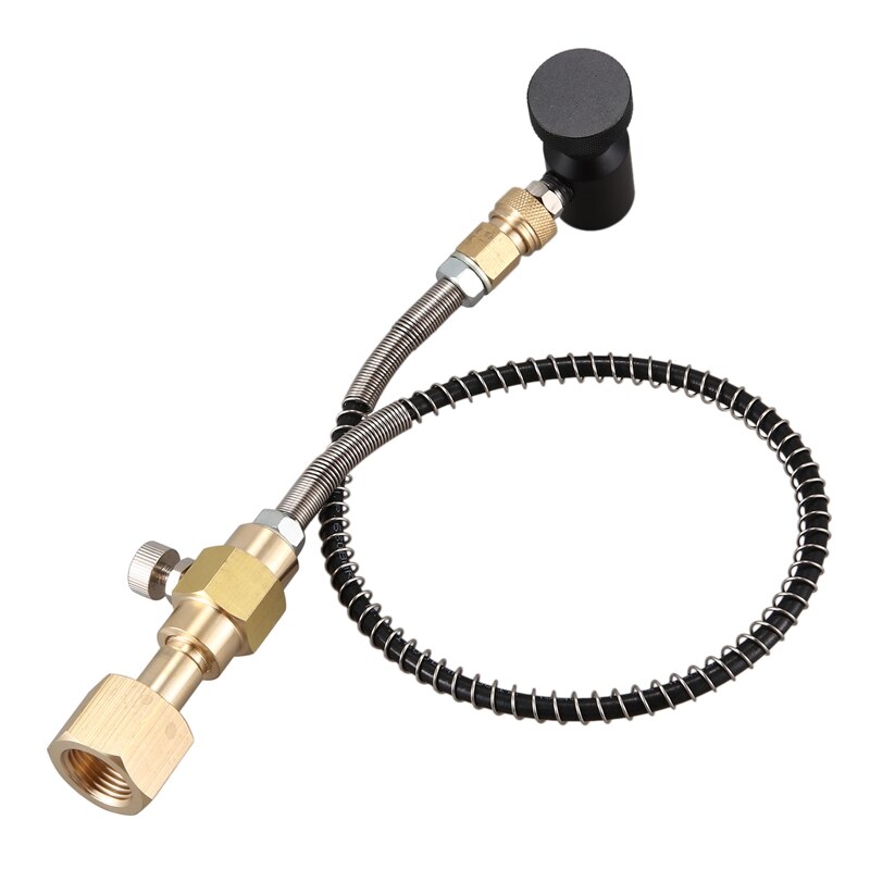 -Soda Club Co2 Cylinder Refill Adapter with Connection CGA320 with Reinforce Hose and On/Off Adapter