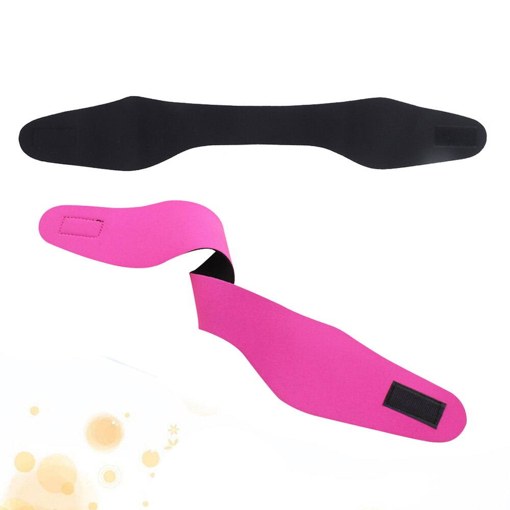 Diadema para nadar de neopreno ajustable para niños y adultos, 2 uds., protección para las orejas, Yoga, buceo, cinta para el pelo (rosado + negro, Sise)
