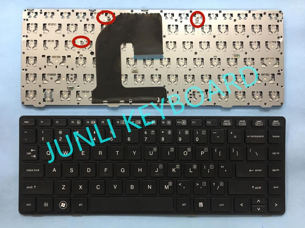 Junli Toetsenbord Voor Hp Elitebook 8460 8460P Probook 6460 6460B 6465B Met Black Frame Zonder Pointer Zwart Toetsenbord