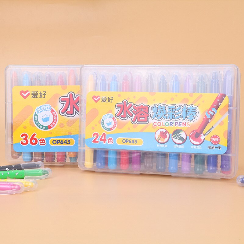 Oil pastel sticks /children 12/18/24/36/48 color washable crayon oil pastel sticks / art supplies / painting supplies