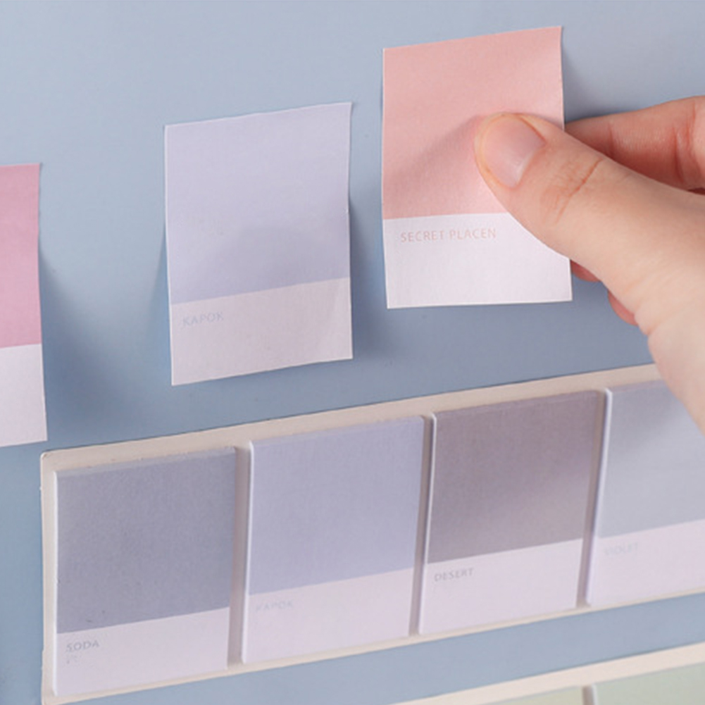4pcs Cute Schedule Memo Pad Colorful Korean Style Convenient Loose Leaf Sticker Self-adhesive Kids Stationery Mini School Office