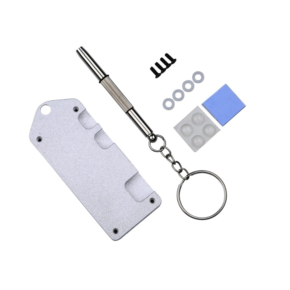 Boîtier en aluminium pour Raspberry Pi zero W coque en métal noir boîtier en argent boîtier couvercle Compatible avec RPI 0 et RPI 0 W