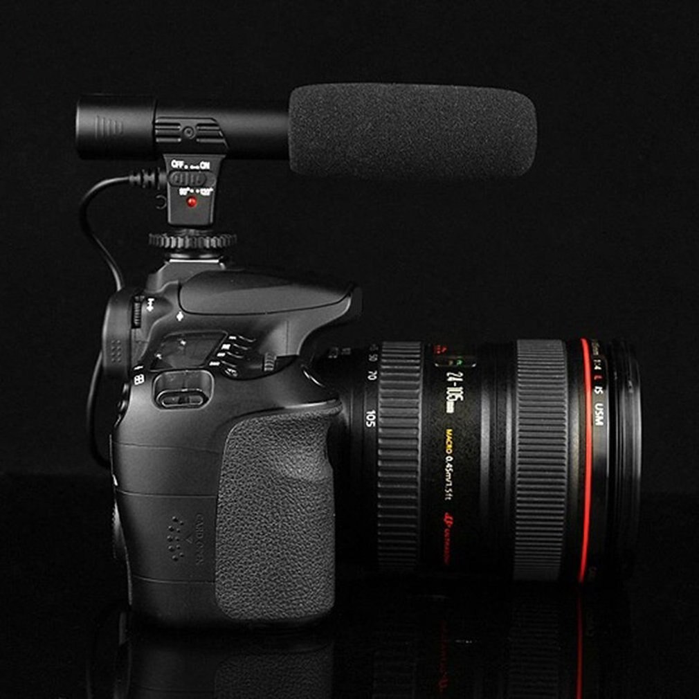 MIC-01 SLR Camera Microphone Photography Video Camera Stereo Recording Microphone for DV Digital SLR Camera Camcorder